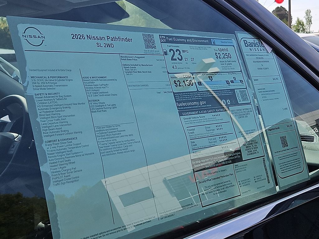 2026 Nissan Pathfinder SL
