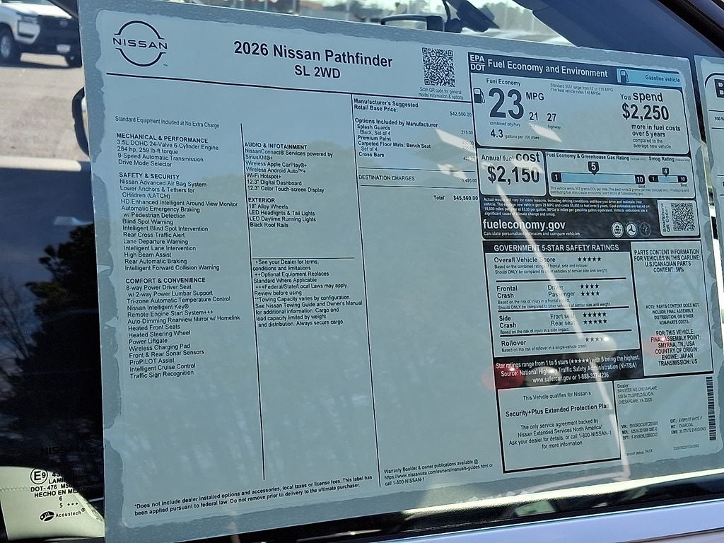 2026 Nissan Pathfinder SL