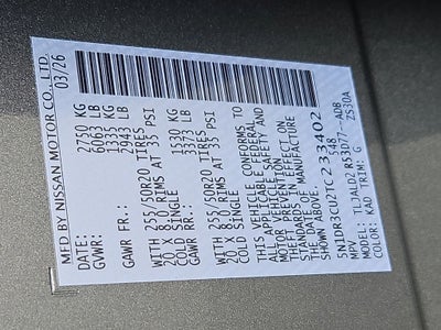 2026 Nissan Pathfinder SL