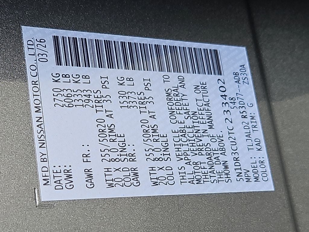 2026 Nissan Pathfinder SL