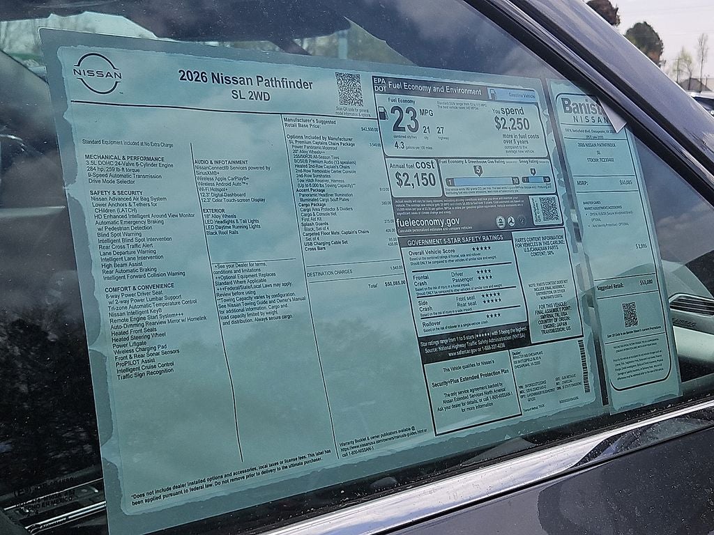 2026 Nissan Pathfinder SL