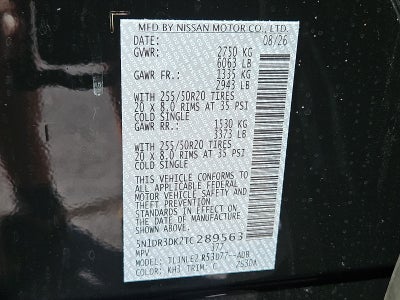 2026 Nissan Pathfinder Platinum