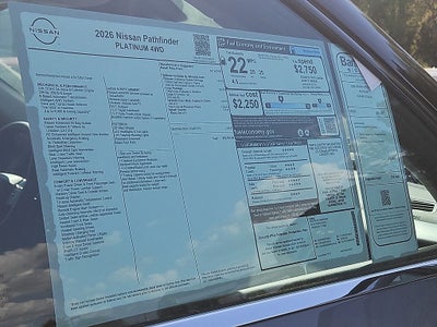 2026 Nissan Pathfinder Platinum