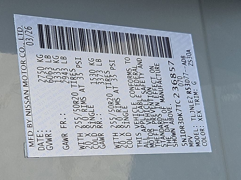 2026 Nissan Pathfinder Platinum