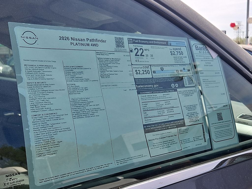 2026 Nissan Pathfinder Platinum