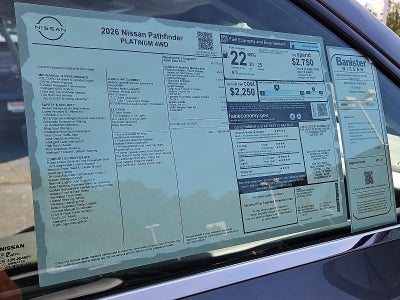 2026 Nissan Pathfinder Platinum