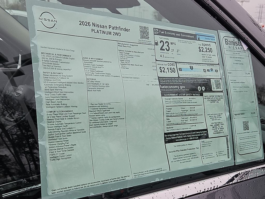 2026 Nissan Pathfinder Platinum