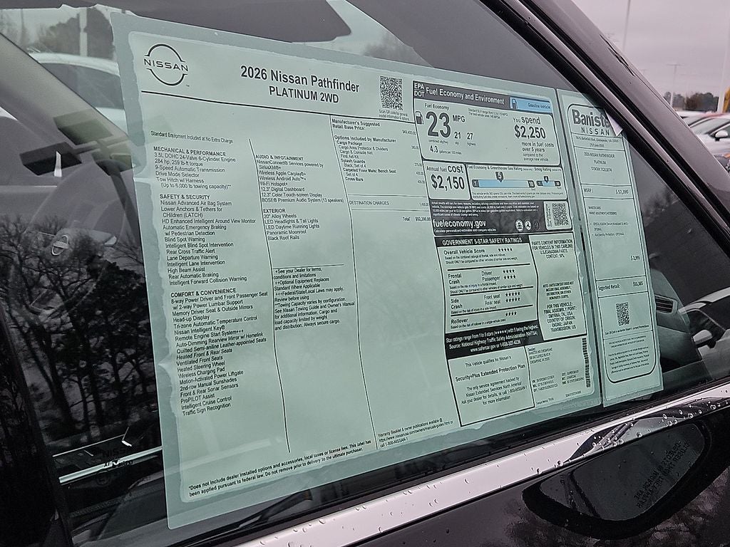 2026 Nissan Pathfinder Platinum