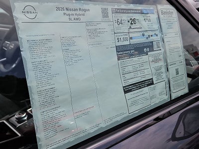 2026 Nissan Rogue Plug-in Hybrid SL