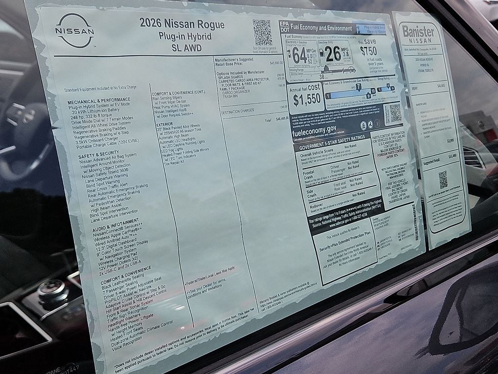 2026 Nissan Rogue Plug-in Hybrid SL