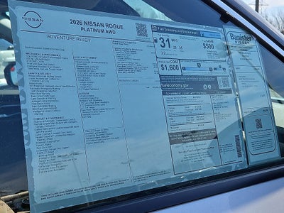 2026 Nissan Rogue Platinum