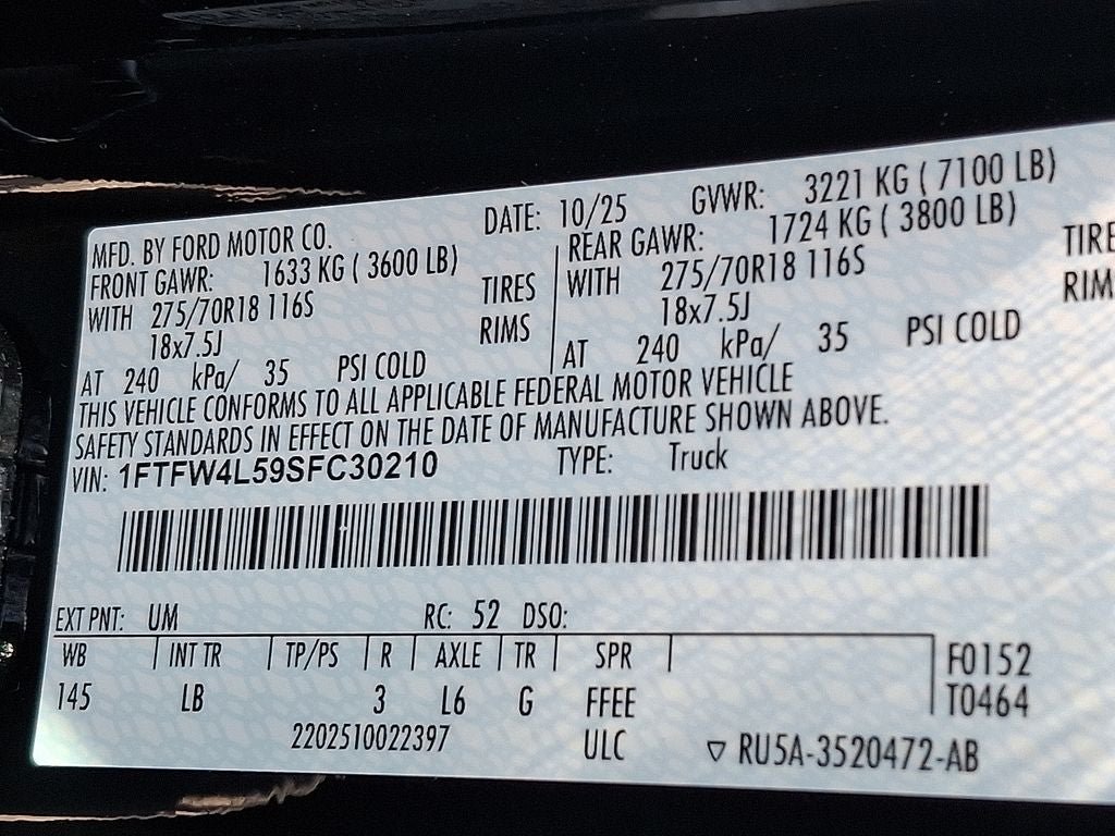 2025 Ford F-150 Tremor