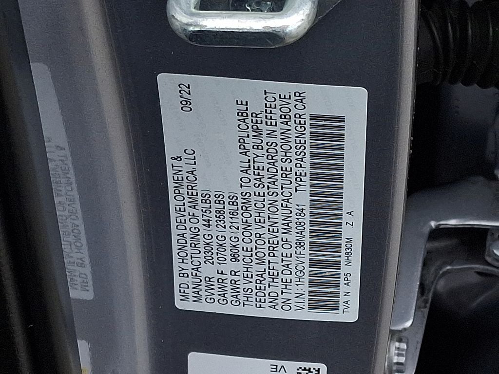 2022 Honda Accord Sport