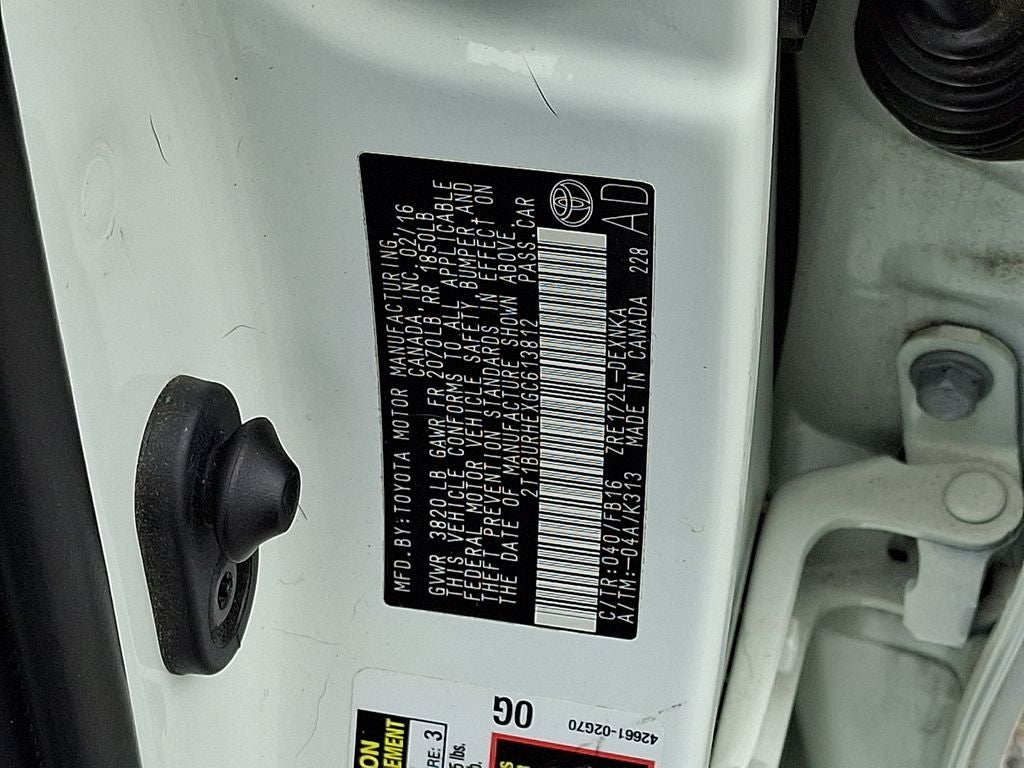 2016 Toyota Corolla LE Plus
