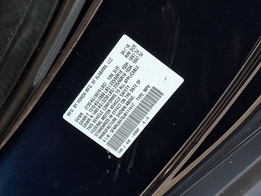 2018 Honda Odyssey EX-L