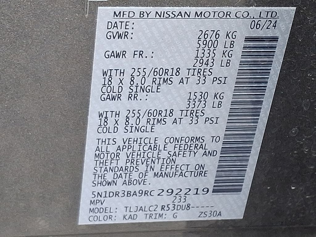 2024 Nissan Pathfinder SV