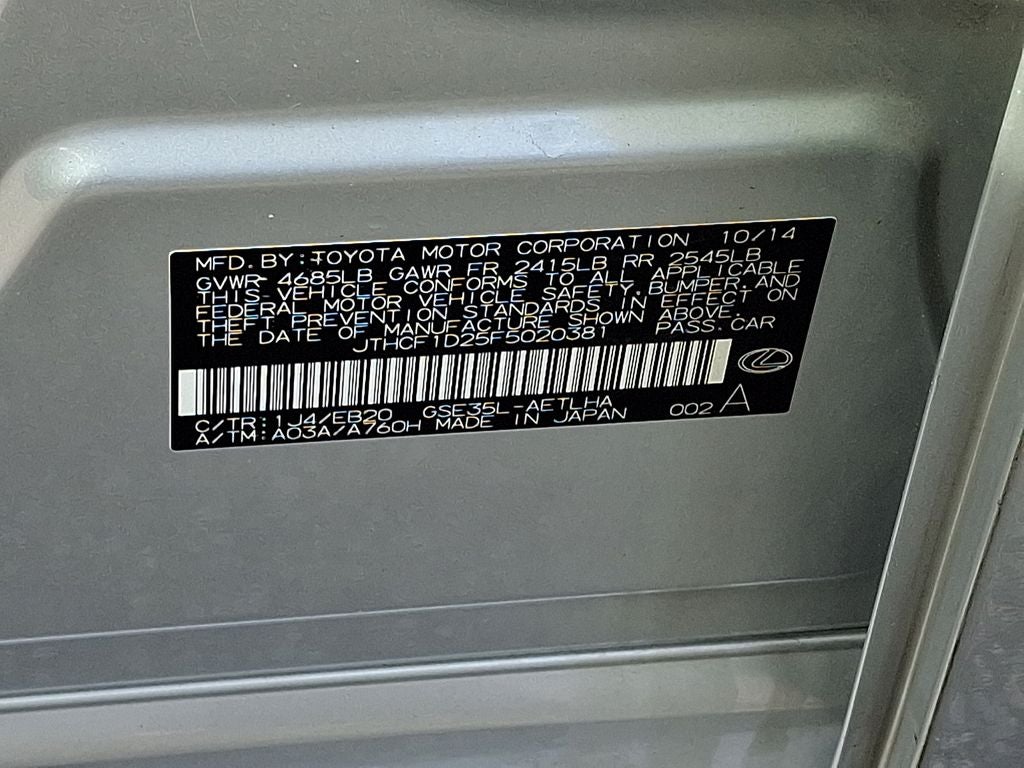 2015 Lexus IS 250 Base