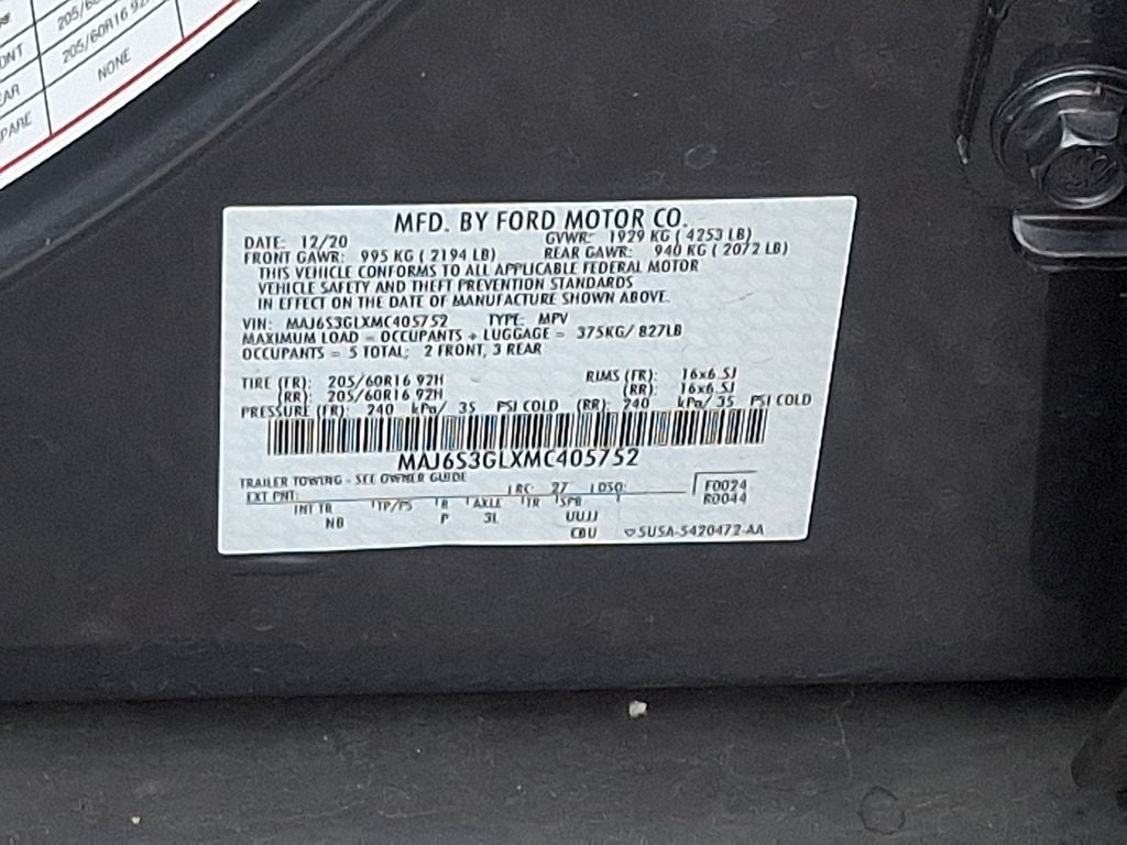 2021 Ford Ecosport SE