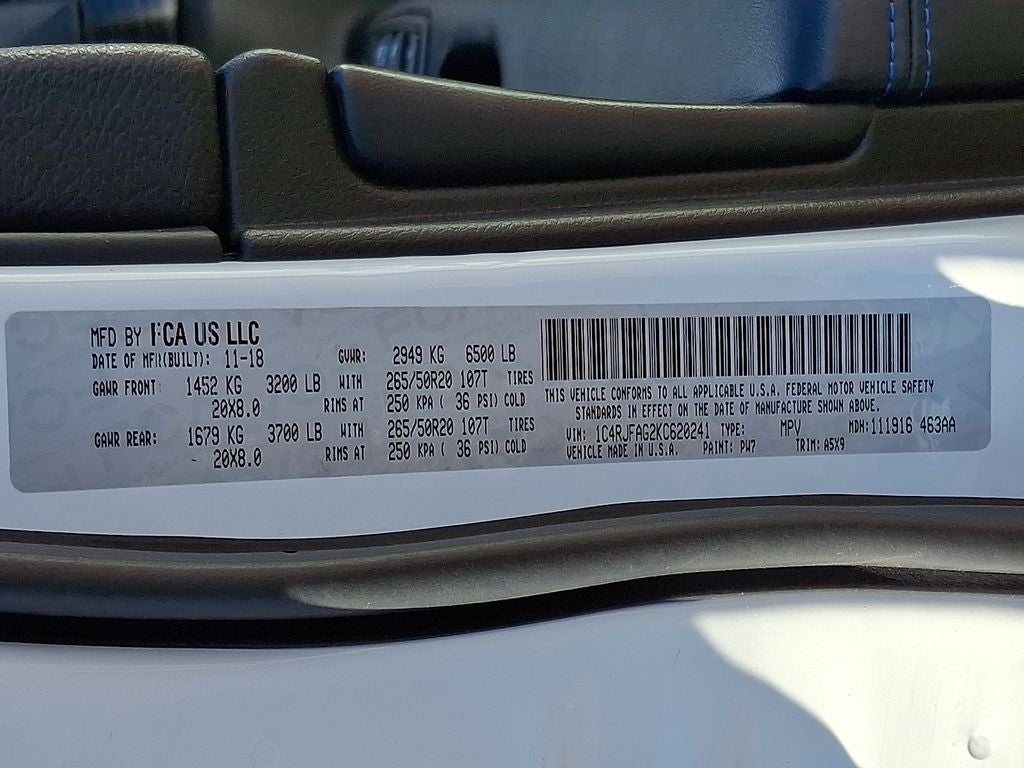 2019 Jeep Grand Cherokee Upland