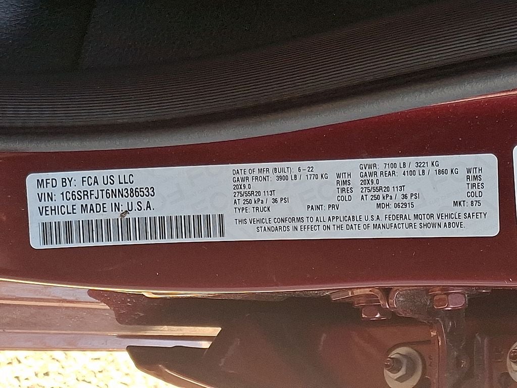 2022 RAM 1500 Laramie