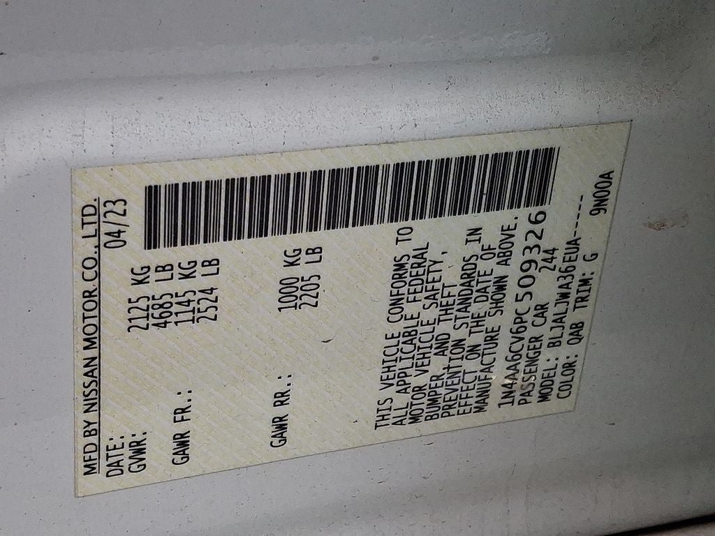 2023 Nissan Maxima SV