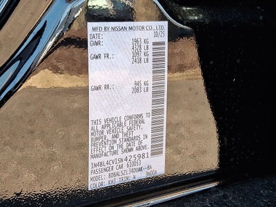 2025 Nissan Altima SR