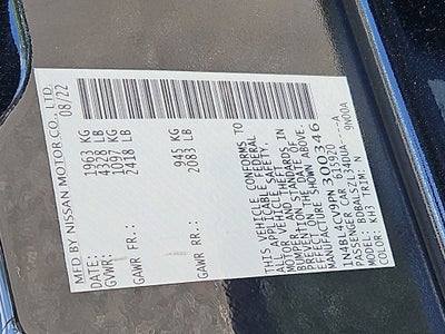 2023 Nissan Altima 2.5 SR