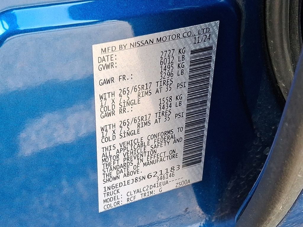 2025 Nissan Frontier SV