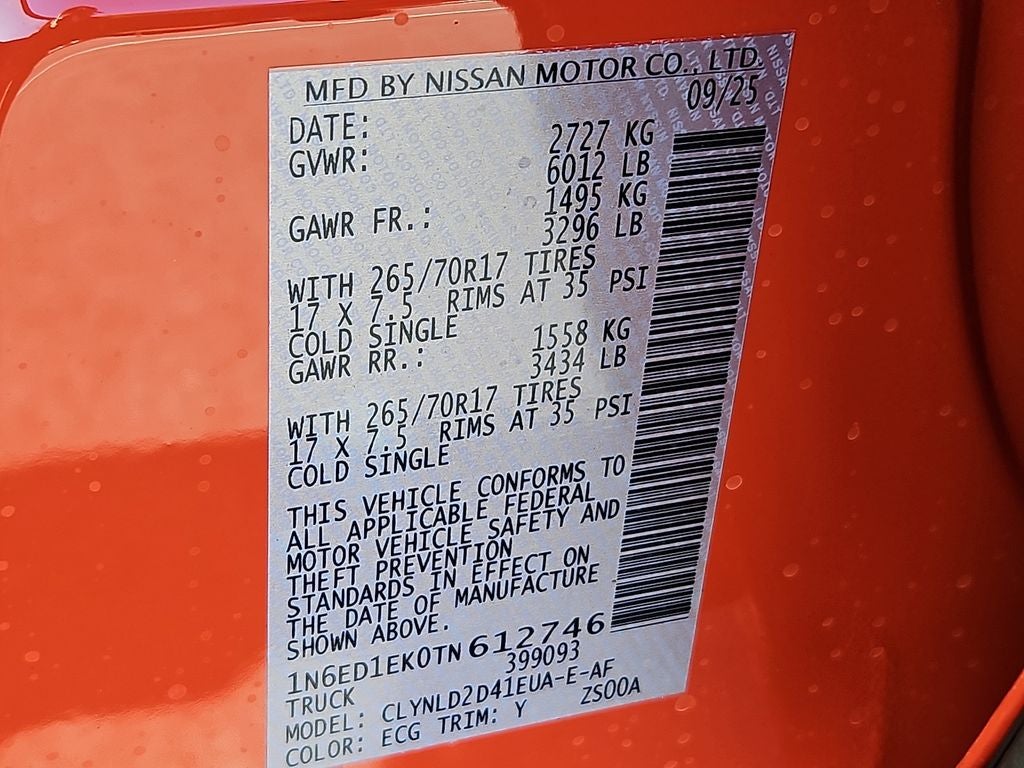 2026 Nissan Frontier PRO-4X