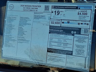 2026 Nissan Frontier SV