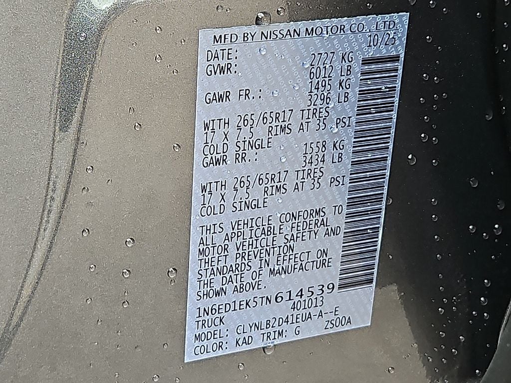 2026 Nissan Frontier SV