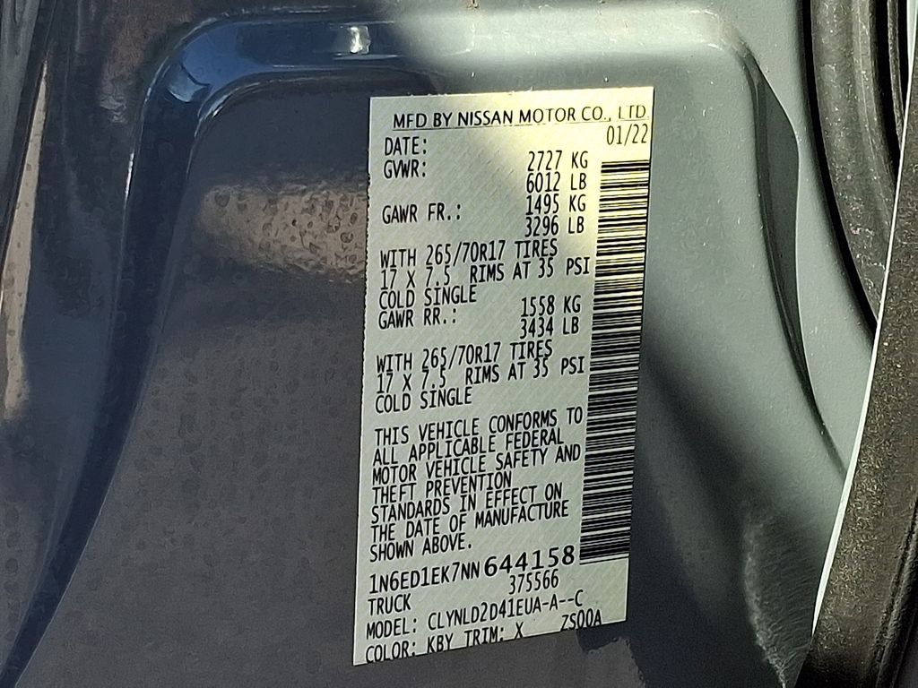 2022 Nissan Frontier PRO-4X