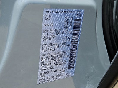 2026 Nissan Frontier SV