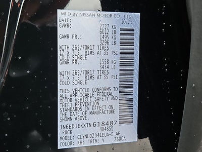 2026 Nissan Frontier PRO-4X