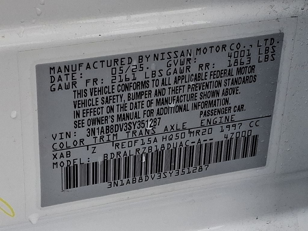 2025 Nissan Sentra SR