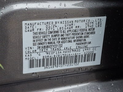 2026 Nissan Sentra S