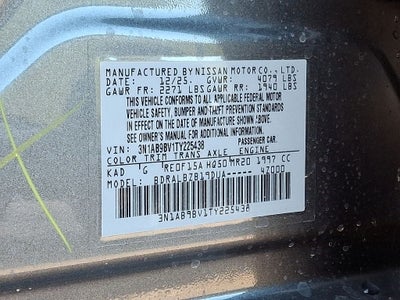 2026 Nissan Sentra S