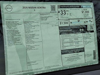 2026 Nissan Sentra S