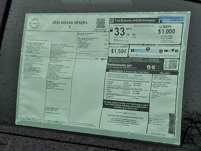 2026 Nissan Sentra S