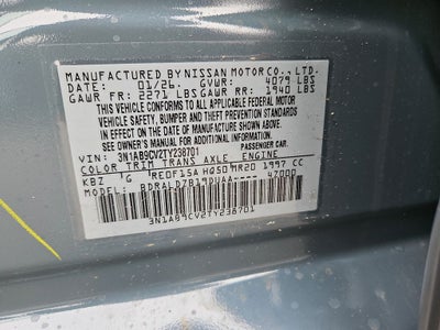 2026 Nissan Sentra SV