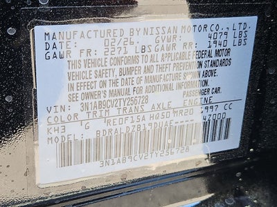 2026 Nissan Sentra SV