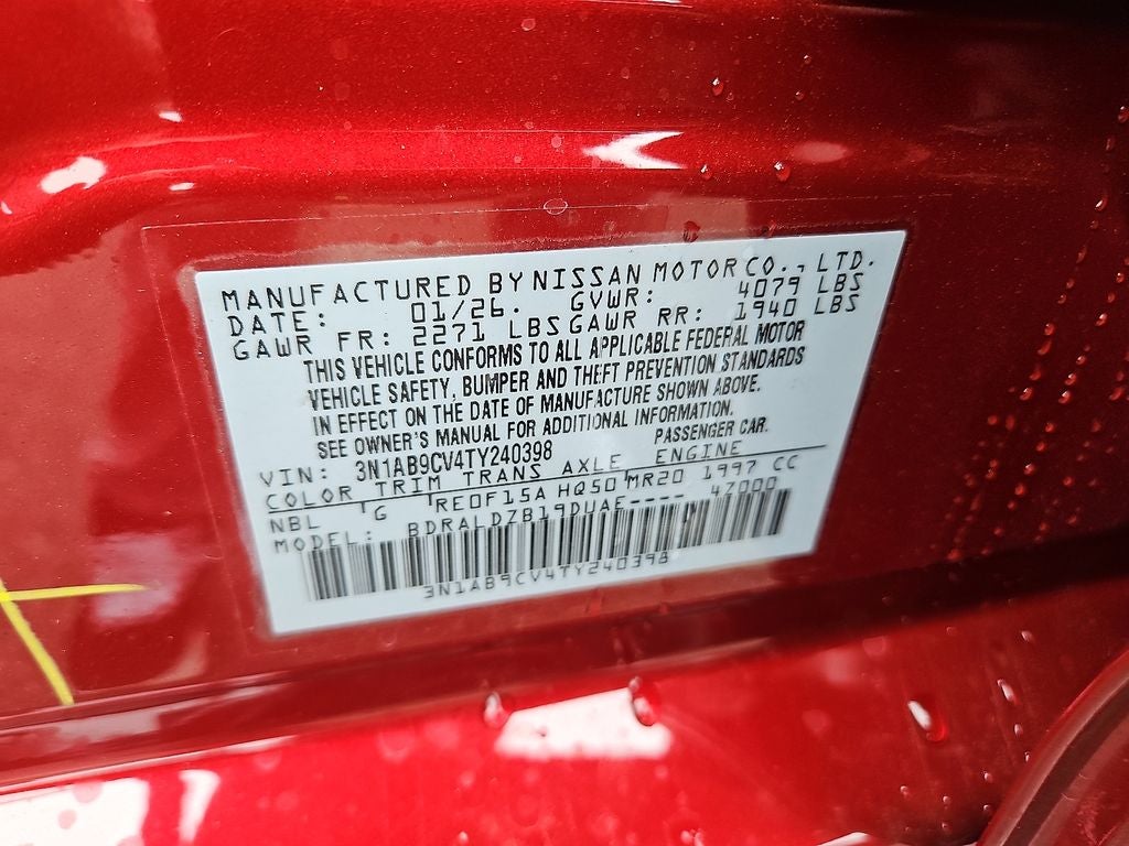 2026 Nissan Sentra SV