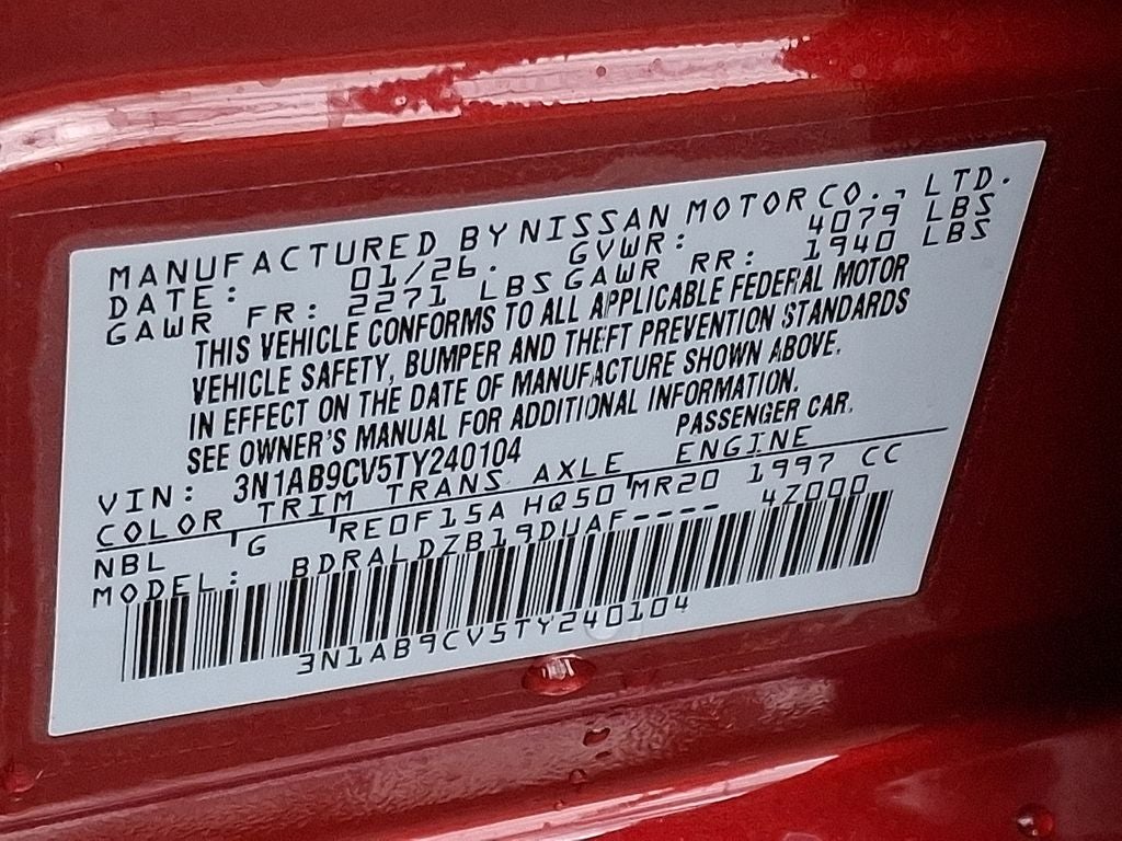 2026 Nissan Sentra SV