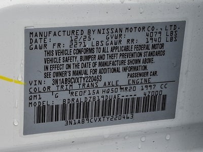 2026 Nissan Sentra SV