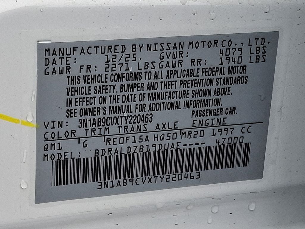 2026 Nissan Sentra SV