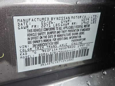 2026 Nissan Sentra SV