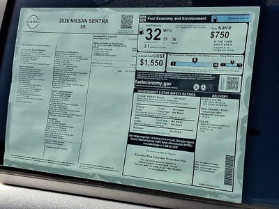 2026 Nissan Sentra SR