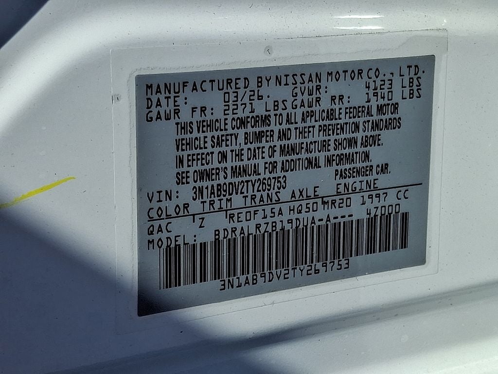 2026 Nissan Sentra SR