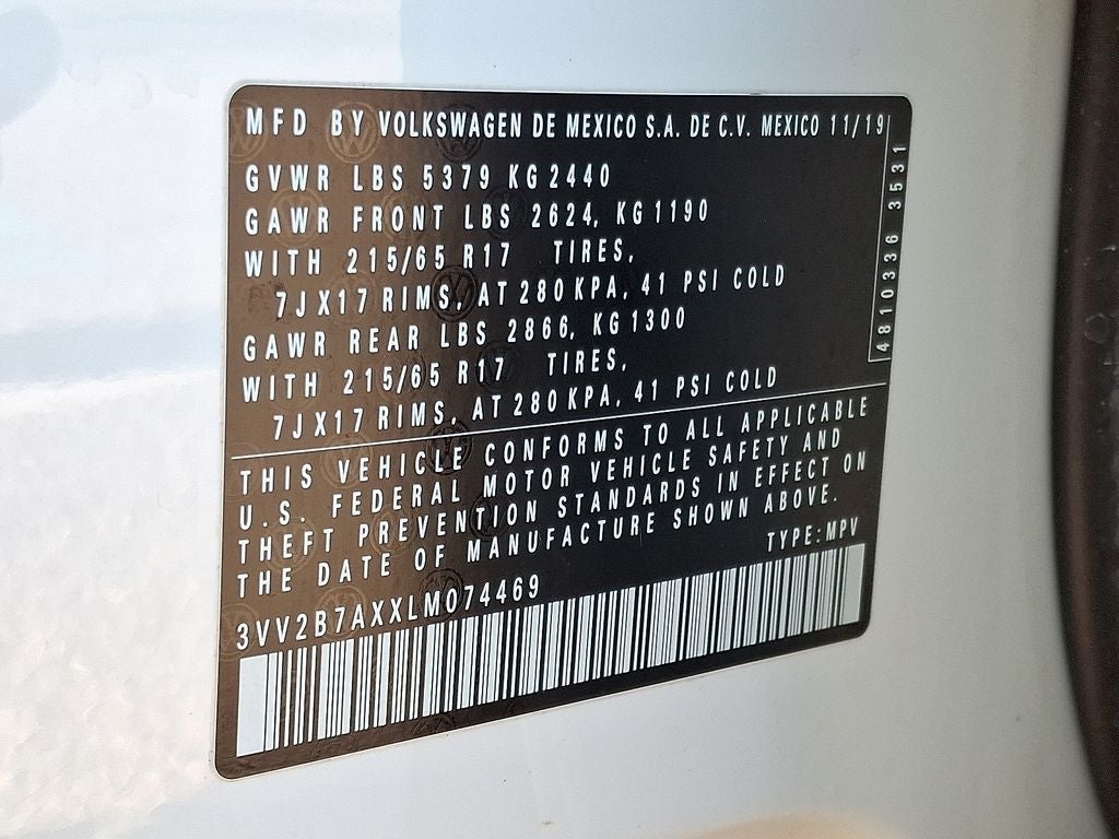 2020 Volkswagen Tiguan SE