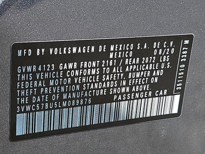 2020 Volkswagen Jetta S